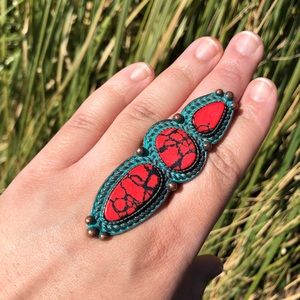 Southwestern Adjustable Statement Ring